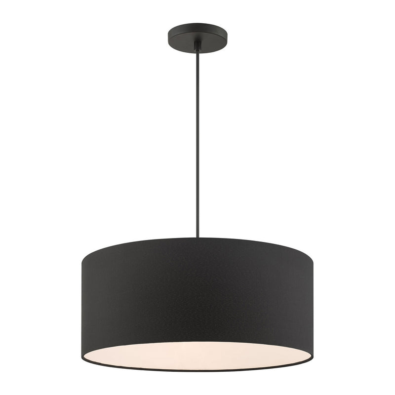 Livex Lighting 45660-04 Three Light Pendant, Black