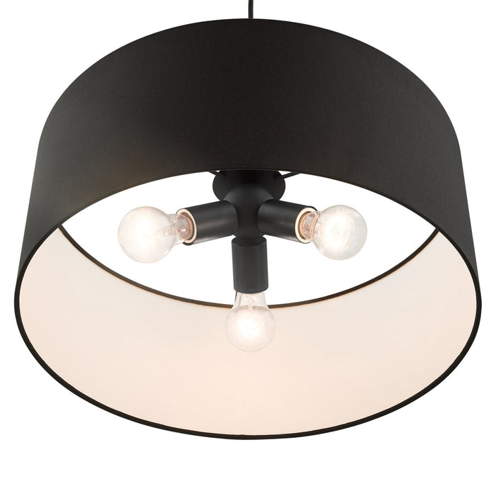Livex Lighting 45660-04 Three Light Pendant, Black