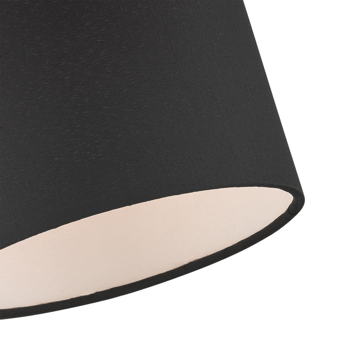 Livex Lighting 45661-04 One Light Semi Flush Mount, Black