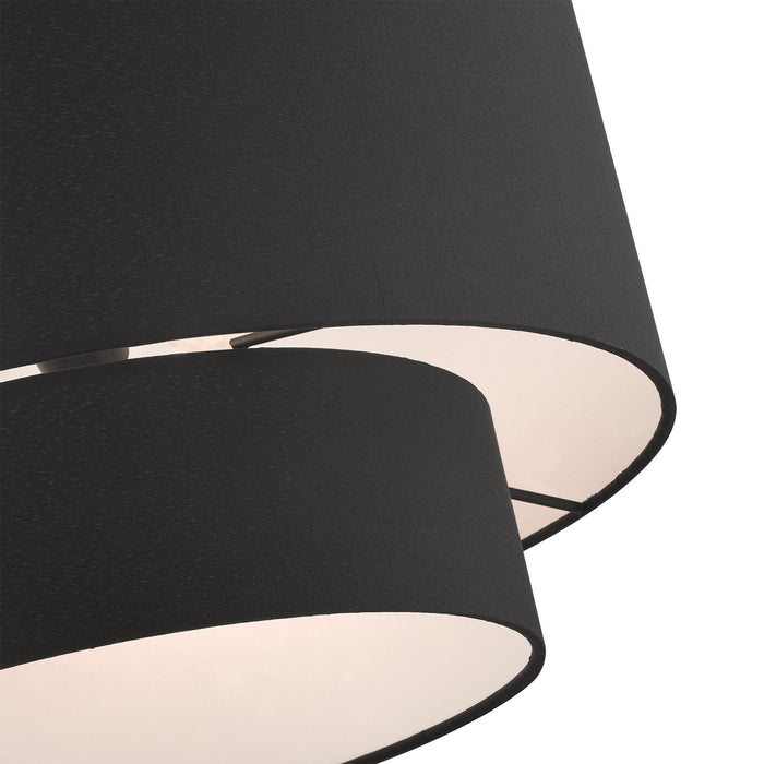 Livex Lighting 45668-04 Three Light Pendant, Black