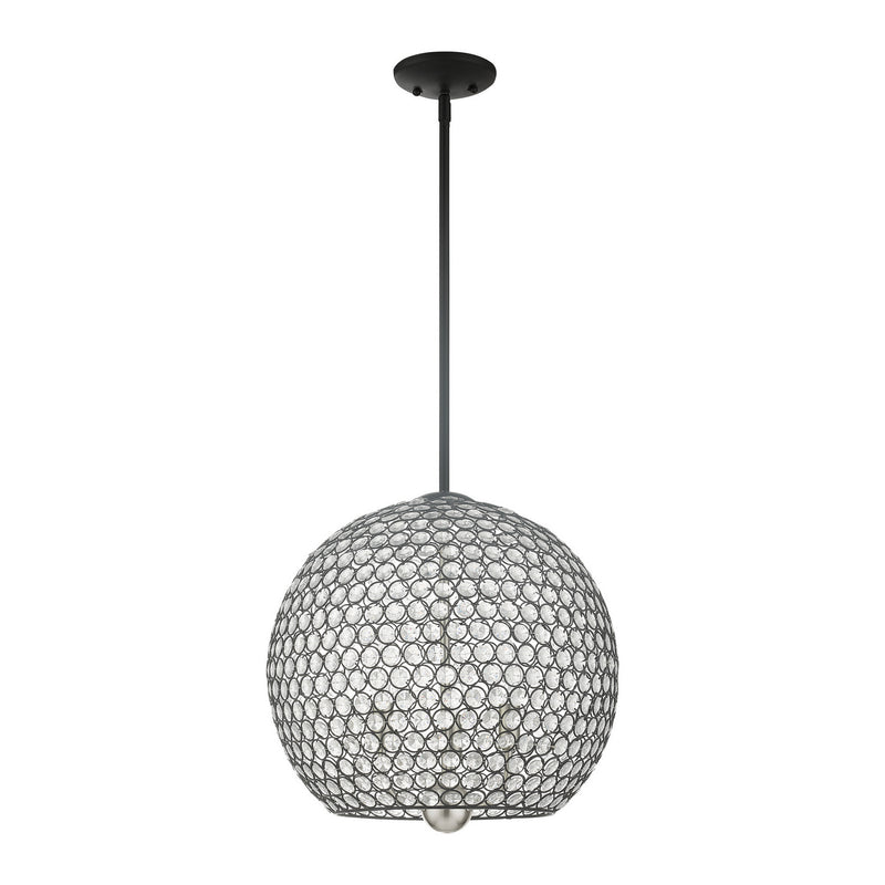 Livex Lighting 45723-04 Three Light Pendant, Black