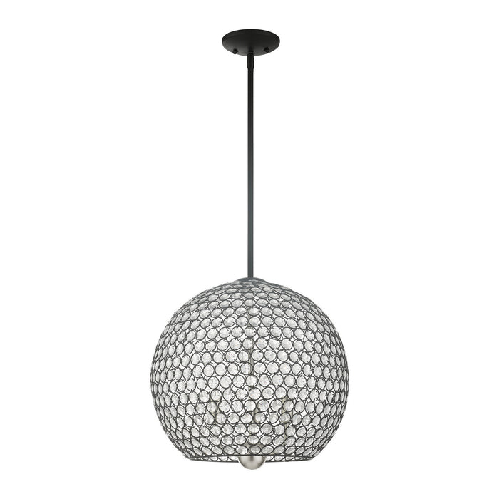 Livex Lighting 45723-04 Three Light Pendant, Black