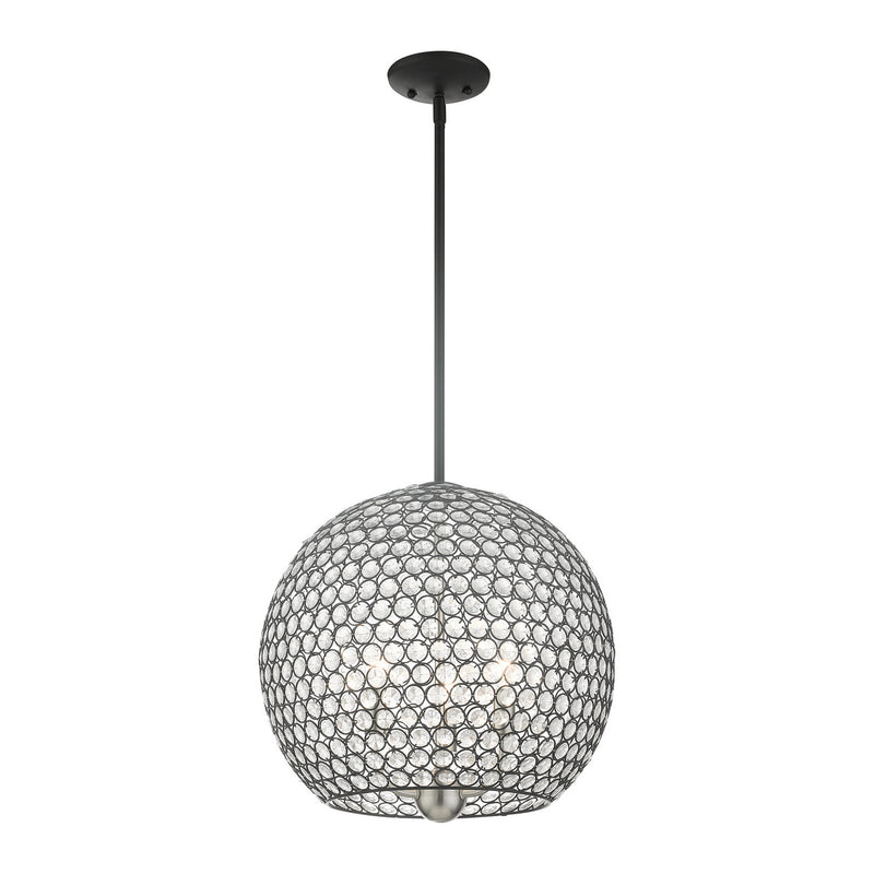 Livex Lighting 45723-04 Three Light Pendant, Black