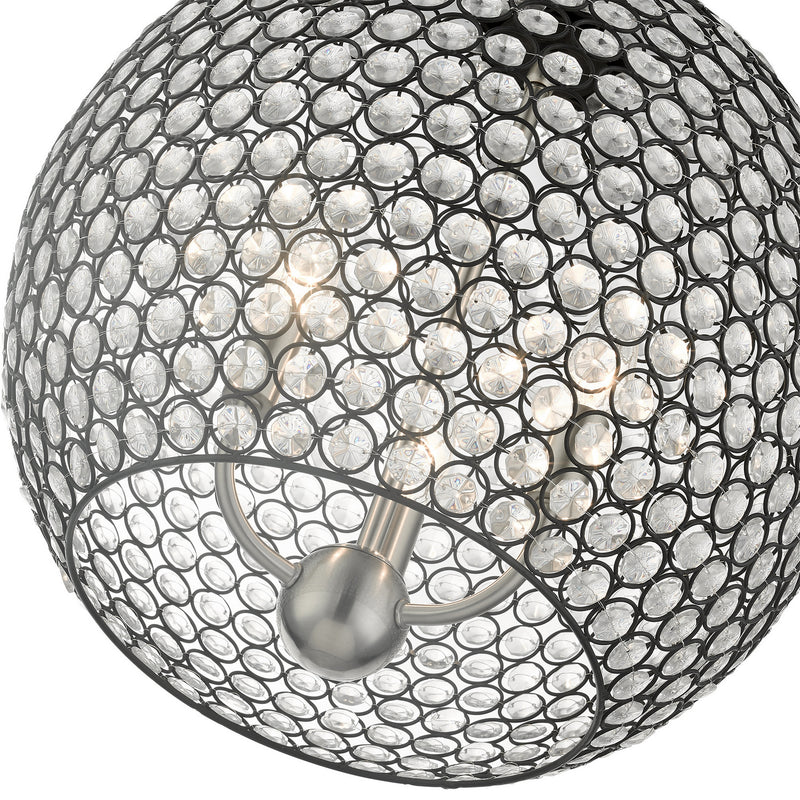 Livex Lighting 45723-04 Three Light Pendant, Black