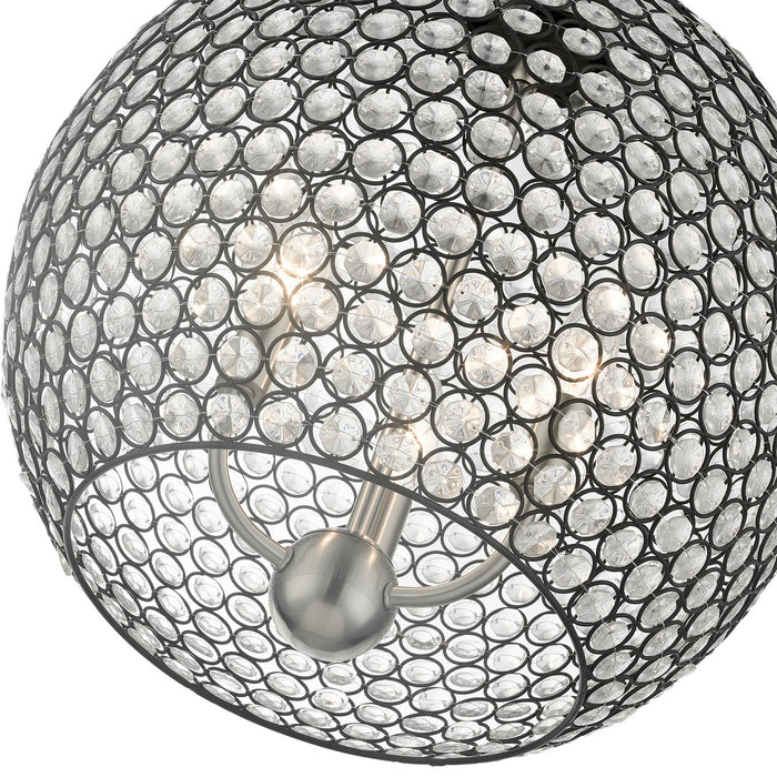 Livex Lighting 45723-04 Three Light Pendant, Black