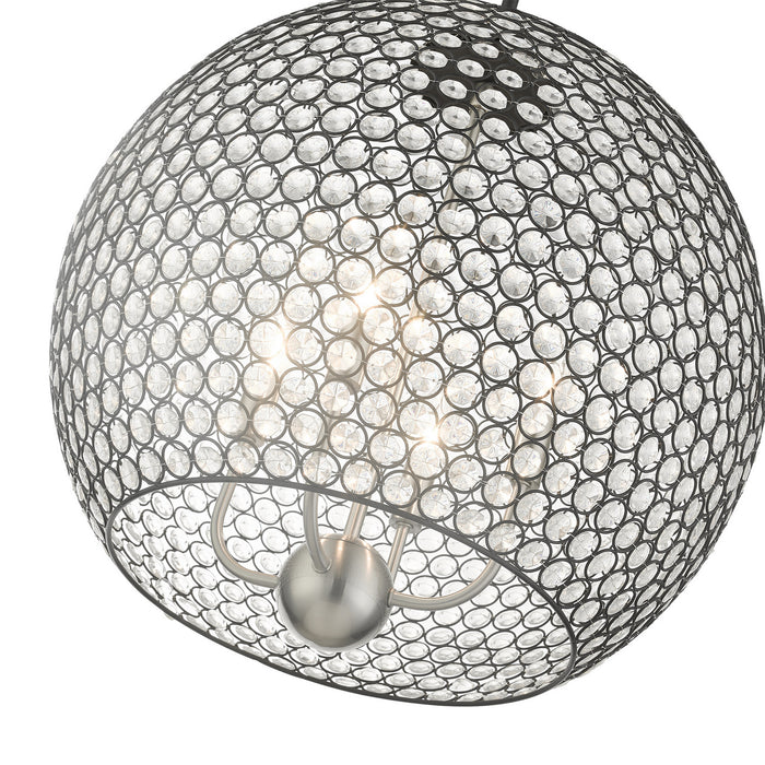Livex Lighting 45724-04 Four Light Pendant, Black