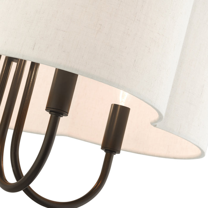 Livex Lighting 45806-92 Four Light Chandelier, English Bronze
