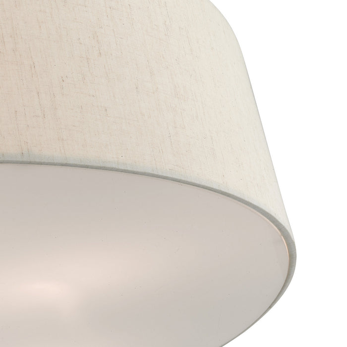 Livex Lighting 45848-92 Six Light Semi Flush Mount, English Bronze