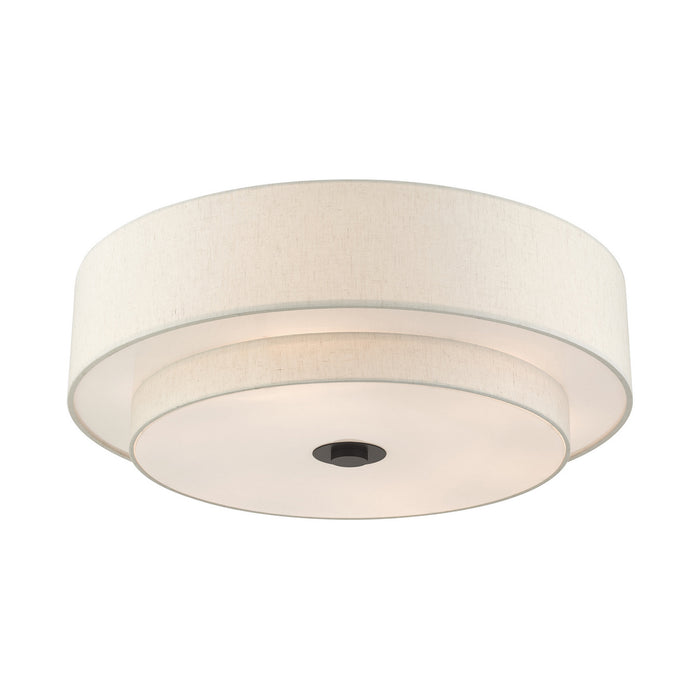 Livex Lighting 45849-92 Six Light Semi Flush Mount, English Bronze