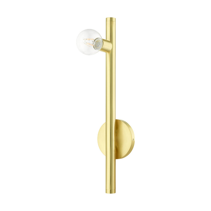Livex Lighting 45861-12 One Light Wall Sconce, Satin Brass
