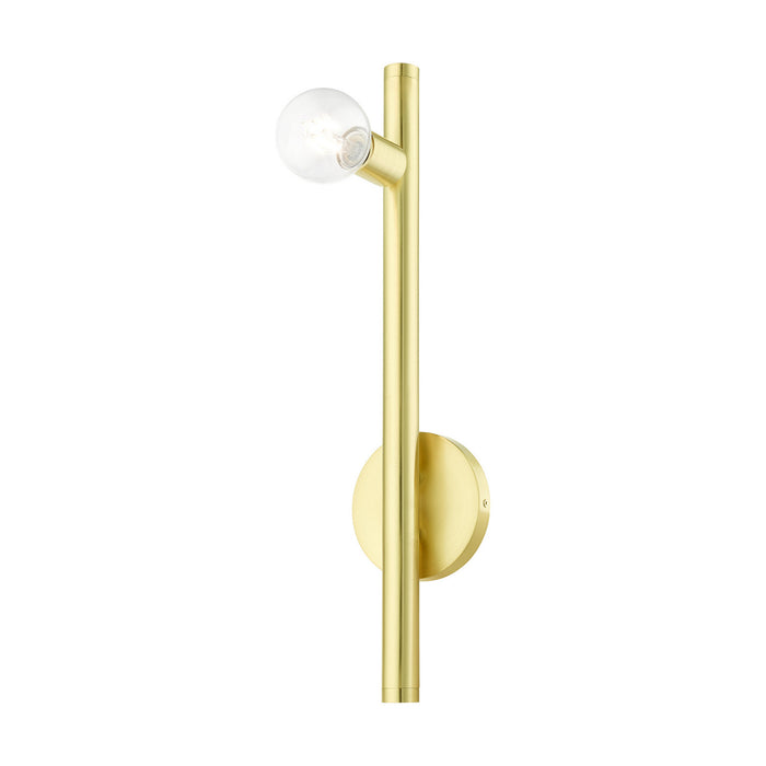 Livex Lighting 45861-12 One Light Wall Sconce, Satin Brass