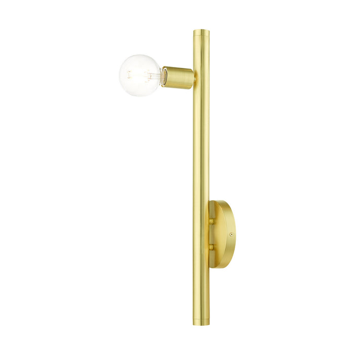 Livex Lighting 45861-12 One Light Wall Sconce, Satin Brass