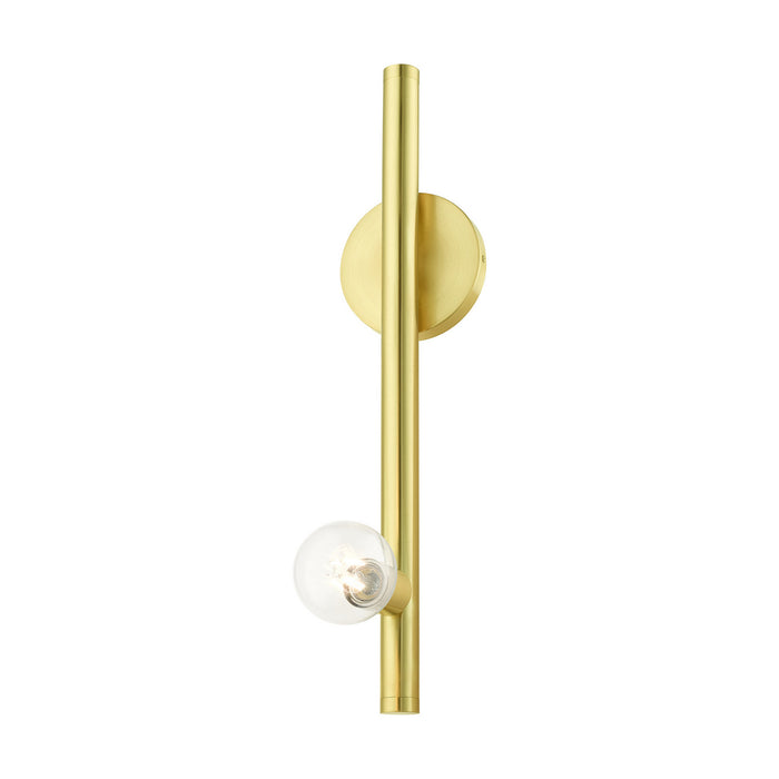 Livex Lighting 45861-12 One Light Wall Sconce, Satin Brass