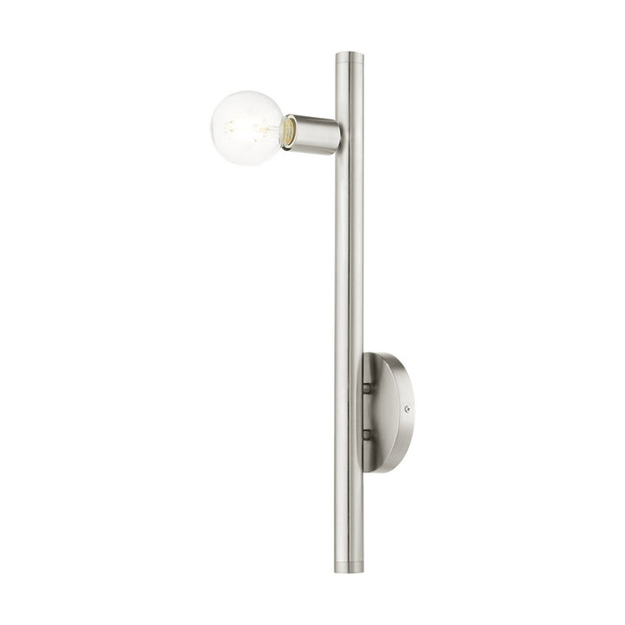 Livex Lighting 45861-91 One Light Wall Sconce, Brushed Nickel