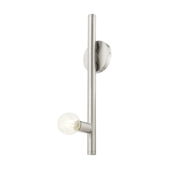 Livex Lighting 45861-91 One Light Wall Sconce, Brushed Nickel
