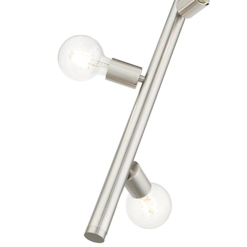 Livex Lighting 45863-91 Three Light Pendant, Brushed Nickel