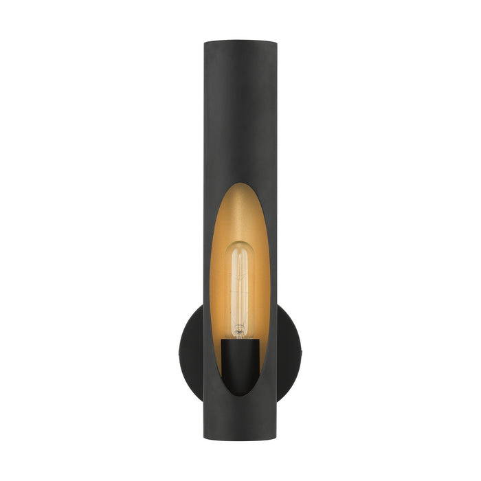 Livex Lighting 45891-04 One Light Wall Sconce, Black