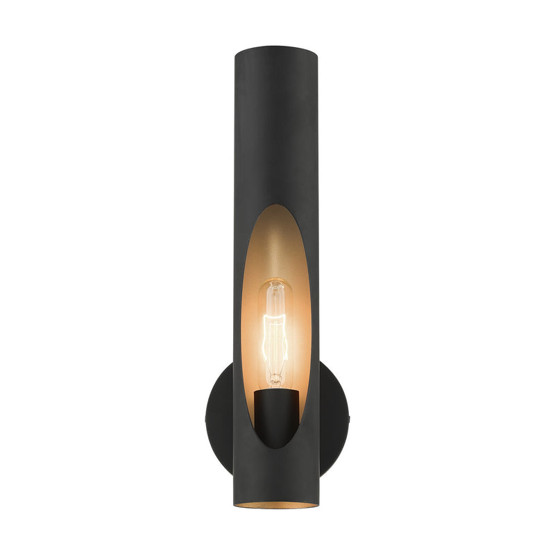 Livex Lighting 45891-04 One Light Wall Sconce, Black