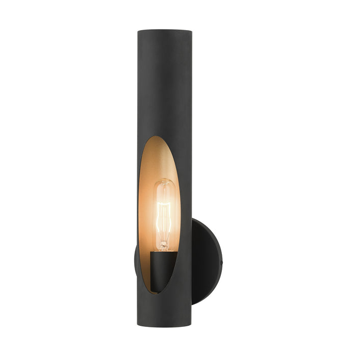 Livex Lighting 45891-04 One Light Wall Sconce, Black