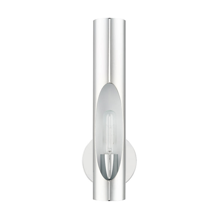 Livex Lighting 45891-05 One Light Wall Sconce, Polished Chrome