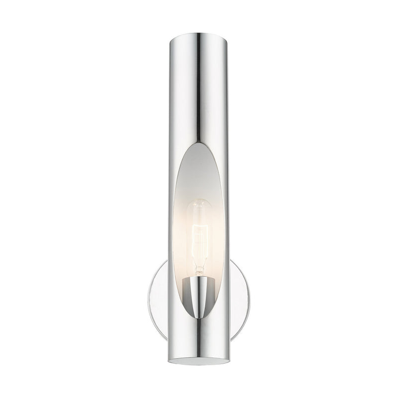 Livex Lighting 45891-05 One Light Wall Sconce, Polished Chrome