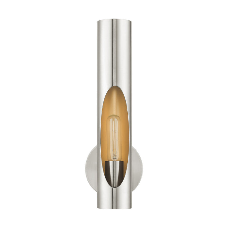 Livex Lighting 45891-91 One Light Wall Sconce, Brushed Nickel