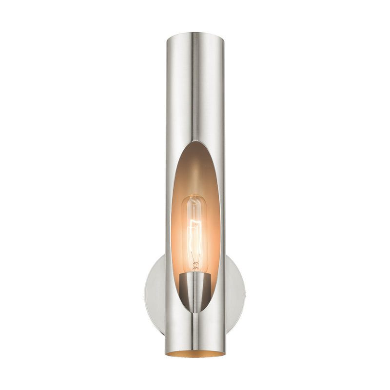 Livex Lighting 45891-91 One Light Wall Sconce, Brushed Nickel