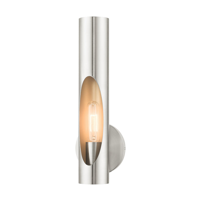 Livex Lighting 45891-91 One Light Wall Sconce, Brushed Nickel