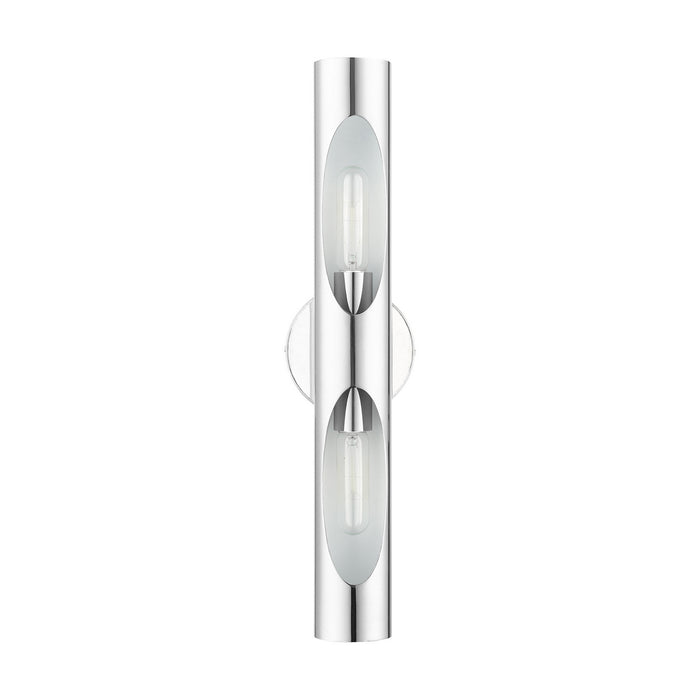 Livex Lighting 45892-05 Two Light Wall Sconce, Polished Chrome
