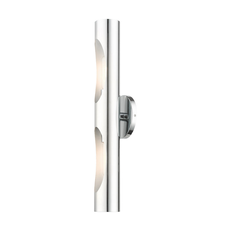 Livex Lighting 45892-05 Two Light Wall Sconce, Polished Chrome