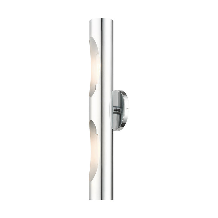 Livex Lighting 45892-05 Two Light Wall Sconce, Polished Chrome