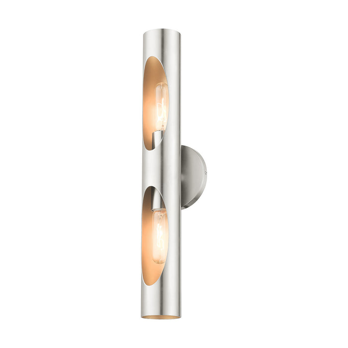 Livex Lighting 45892-91 Two Light Wall Sconce, Brushed Nickel