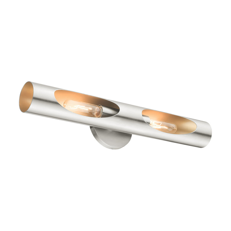 Livex Lighting 45892-91 Two Light Wall Sconce, Brushed Nickel