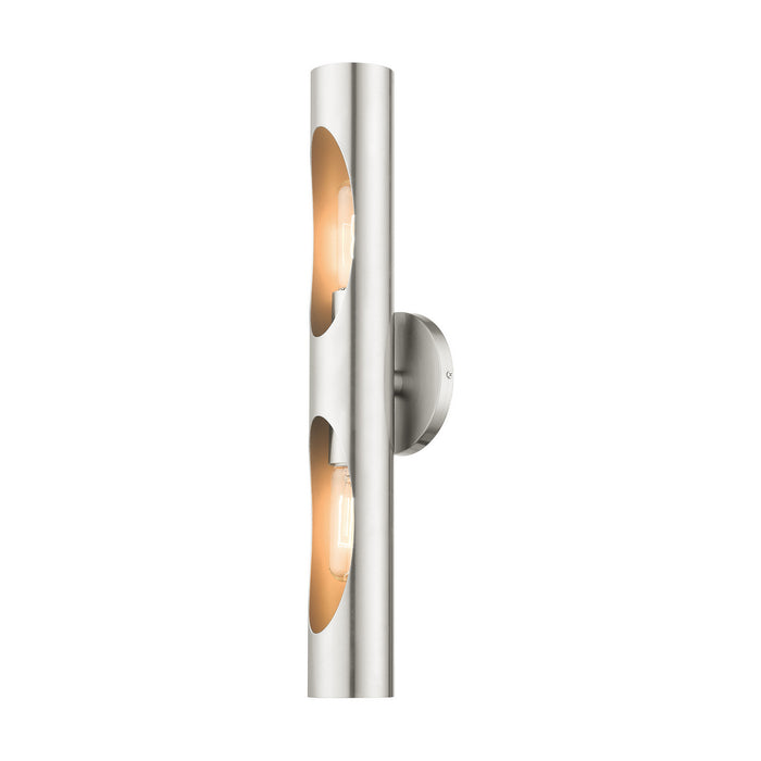 Livex Lighting 45892-91 Two Light Wall Sconce, Brushed Nickel