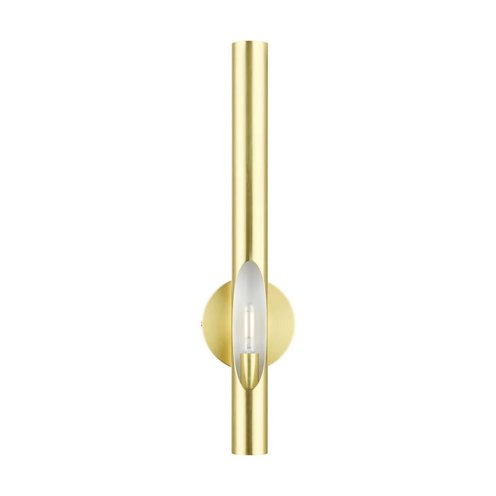 Livex Lighting 45911-12 One Light Wall Sconce, Satin Brass