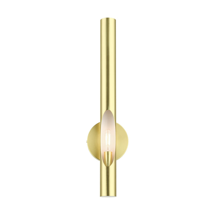 Livex Lighting 45911-12 One Light Wall Sconce, Satin Brass