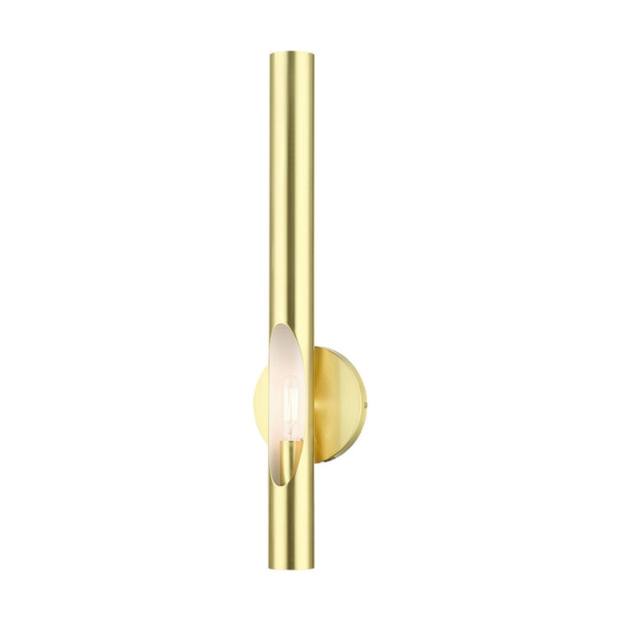 Livex Lighting 45911-12 One Light Wall Sconce, Satin Brass