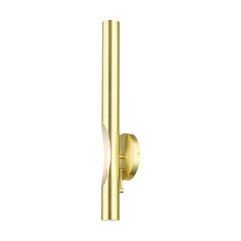 Livex Lighting 45911-12 One Light Wall Sconce, Satin Brass