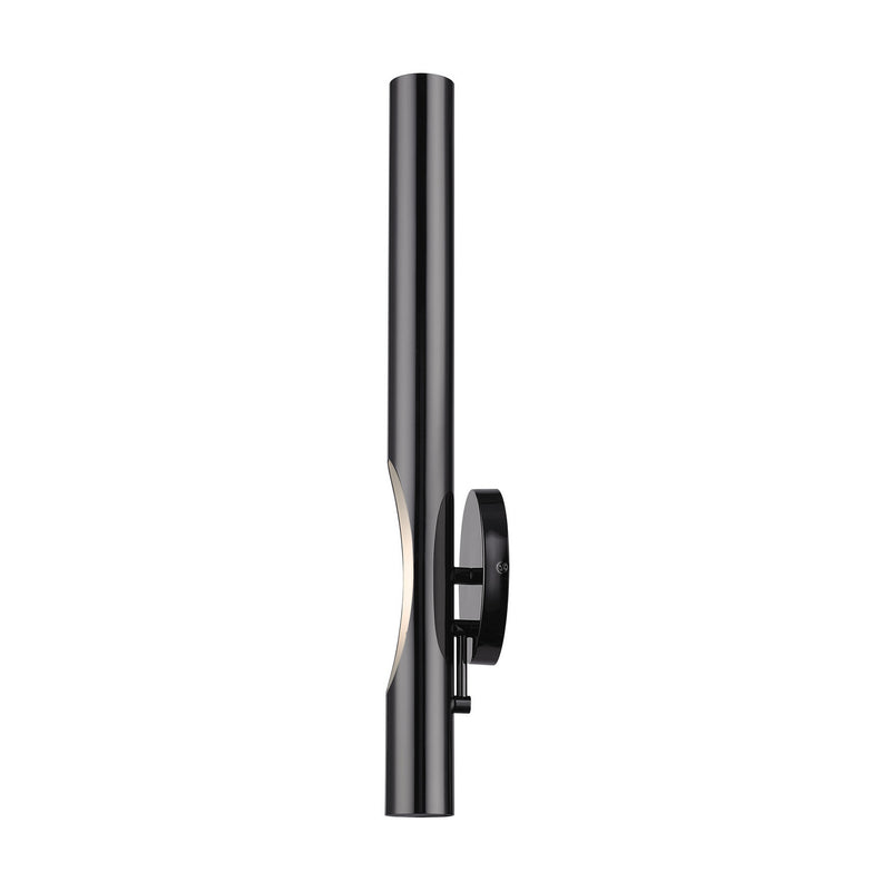 Livex Lighting 45911-46 One Light Wall Sconce, Black Chrome