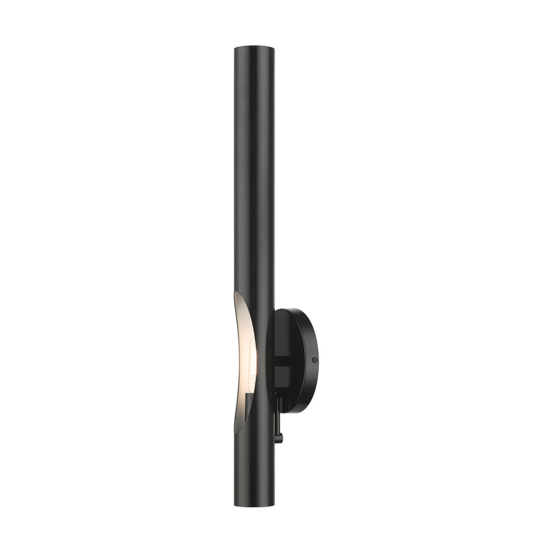 Livex Lighting 45911-68 One Light Wall Sconce, Shiny Black