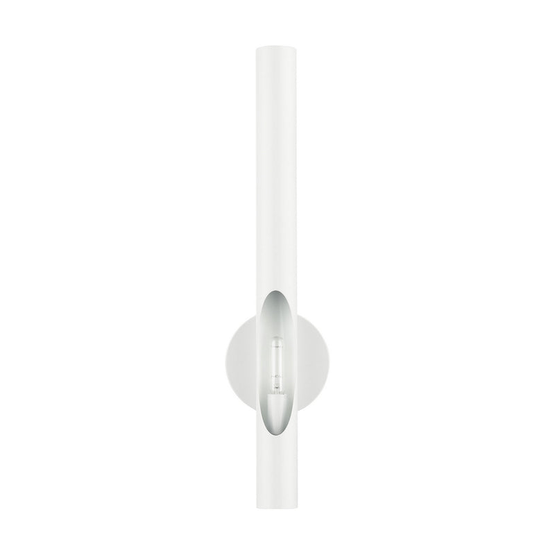 Livex Lighting 45911-69 One Light Wall Sconce, Shiny White