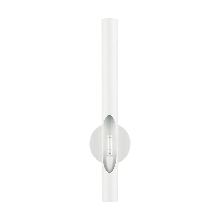 Livex Lighting 45911-69 One Light Wall Sconce, Shiny White