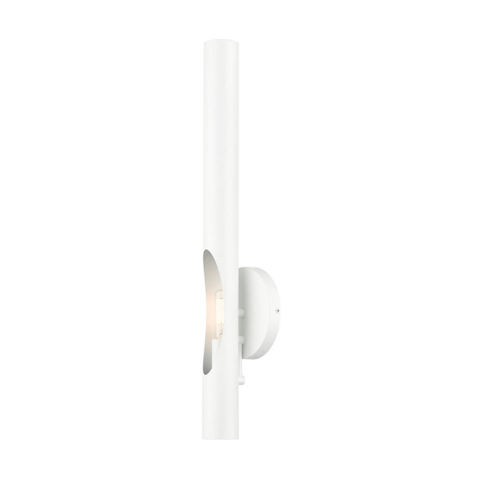 Livex Lighting 45911-69 One Light Wall Sconce, Shiny White