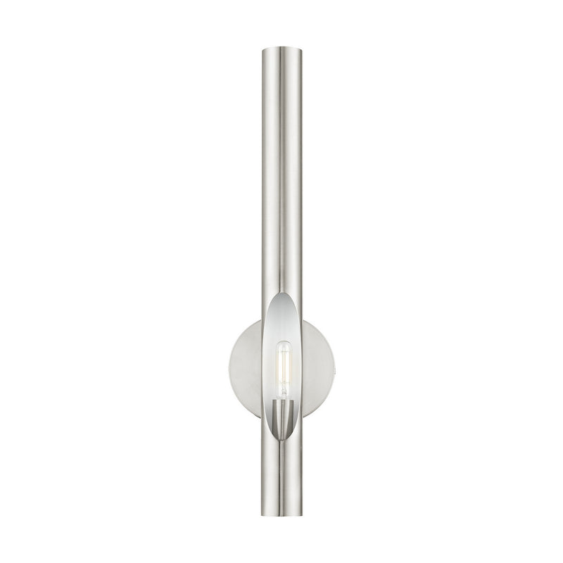 Livex Lighting 45911-91 One Light Wall Sconce, Brushed Nickel