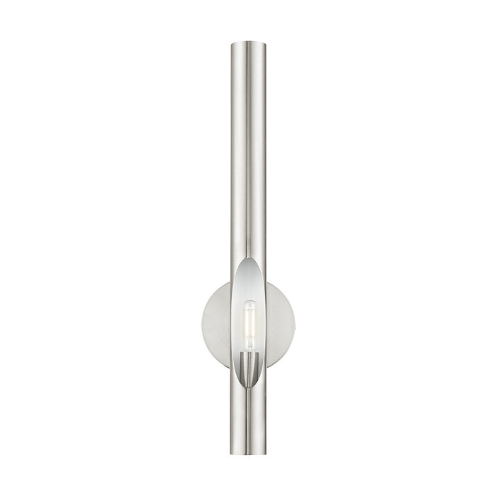 Livex Lighting 45911-91 One Light Wall Sconce, Brushed Nickel