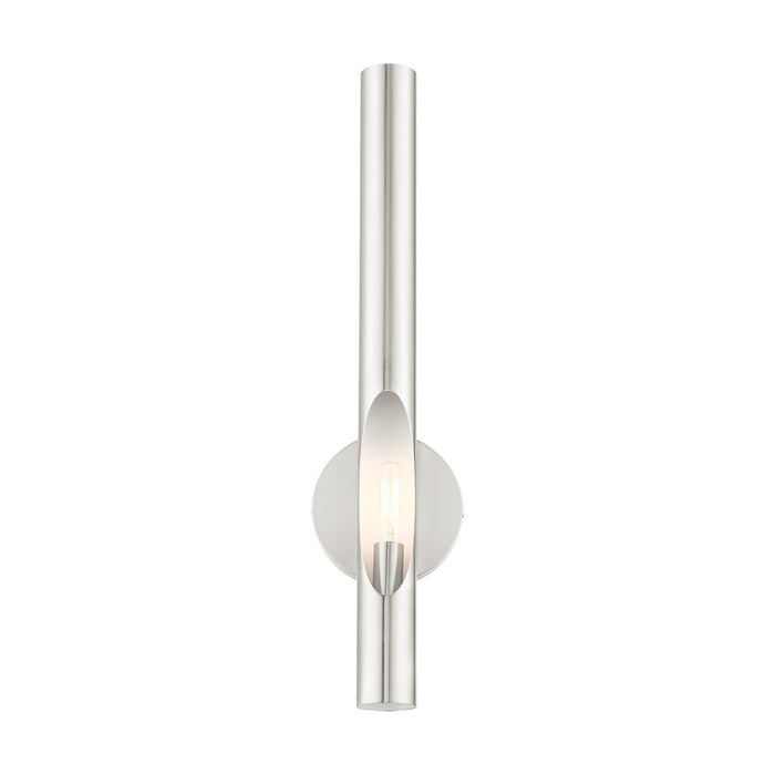 Livex Lighting 45911-91 One Light Wall Sconce, Brushed Nickel