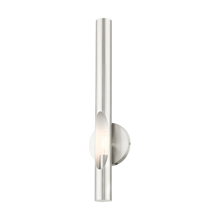 Livex Lighting 45911-91 One Light Wall Sconce, Brushed Nickel