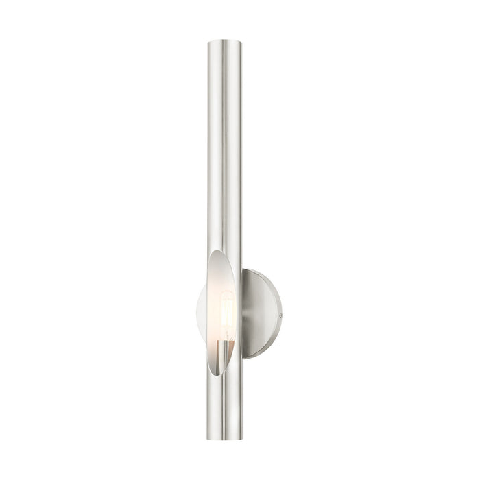 Livex Lighting 45911-91 One Light Wall Sconce, Brushed Nickel