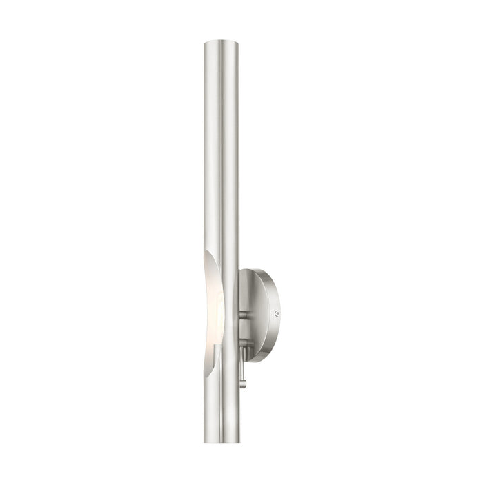 Livex Lighting 45911-91 One Light Wall Sconce, Brushed Nickel