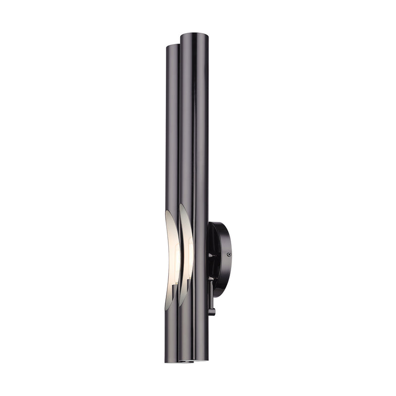Livex Lighting 45912-46 Two Light Wall Sconce, Black Chrome